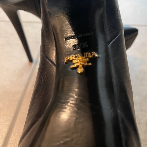 Prada platform ankle boots. - Picture 2 of 4